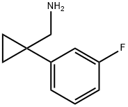 1-(3-氟苯基)环丙烷甲胺 结构式