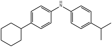 (4-环己烷苯基)-4-异丙基苯胺 结构式