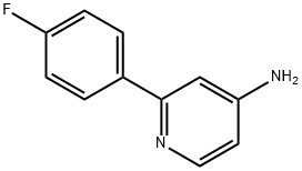 2-(4-FLUOROPHENYL)PYRIDIN-4-AMINE 结构式