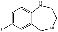 7-FLUORO-2,3,4,5-TETRAHYDRO-1H-BENZO[E][1,4]DIAZEPIN 结构式