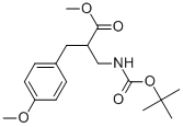 METHYL 2-N-BOC-2-AMINOMETHYL-3-(4-METHOXY-PHENYL)-PROPIONATE
 结构式