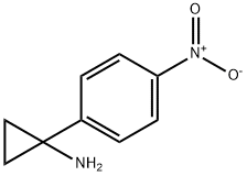 1-(4-硝基苯基)-环丙胺 结构式