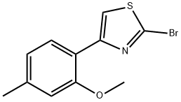 2-BROMO-4-(2-METHOXY-4-METHYL-PHENYL)-THIAZOLE 结构式