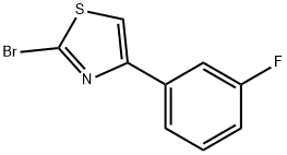2-BROMO-4-(3-FLUORO-PHENYL)-THIAZOLE 结构式