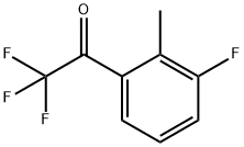 2,2,2-三氟-1-(3-氟-2-甲基苯基)乙烷-1-酮 结构式