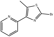 2-(2-BROMO-5-METHYL-THIAZOL-4-YL)-PYRIDINE 结构式