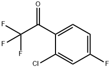 1-(2-CHLORO-4-FLUORO-PHENYL)-2,2,2-TRIFLUORO-ETHANONE 结构式
