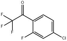 4'-氯-2'-氟-2,2,2-三氟苯乙酮 结构式