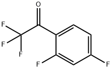 1-(2,4-DIFLUORO-PHENYL)-2,2,2-TRIFLUORO-ETHANONE 结构式