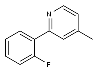 2-(2-FLUORO-PHENYL)-4-METHYL-PYRIDINE 结构式