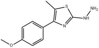 4-(4-METHOXYPHENYL)-5-METHYL-2(3H)-THIAZOLONE HYDRAZONE 结构式