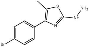 4-(4-溴苯基)-5-甲基-2(3H)-噻唑酮腙 结构式