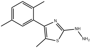 4-(2,5-DIMETHYLPHENYL)-5-METHYL-2(3H)-THIAZOLONE HYDRAZONE 结构式