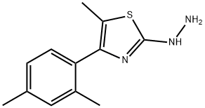 4-(2,4-DIMETHYLPHENYL)-5-METHYL-2(3H)-THIAZOLONE HYDRAZONE 结构式