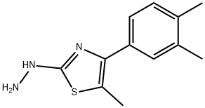 4-(3,4-DIMETHYLPHENYL)-5-METHYL-2(3H)-THIAZOLONE HYDRAZONE 结构式