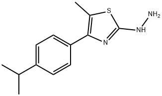 5-METHYL-4-[4-(1-METHYLETHYL)PHENYL]-2(3H)-THIAZOLONE HYDRAZONE 结构式