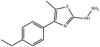 4-(4-ETHYLPHENYL)-5-METHYL-2(3H)-THIAZOLONE HYDRAZONE 结构式