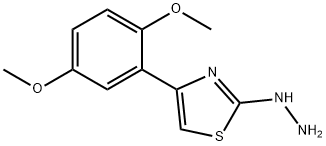 4-(2,5-二甲氧基苯基)-2-肼基噻唑 结构式