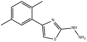 4-(2,5-二甲基苯基)-2-肼基噻唑 结构式