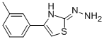4-(3-METHYLPHENYL)-2(3H)-THIAZOLONE HYDRAZONE 结构式