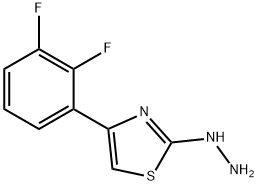 4-(2,3-DIFLUOROPHENYL)-2(3H)-THIAZOLONE HYDRAZONE 结构式