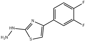 4-(3,4-DIFLUOROPHENYL)-2(3H)-THIAZOLONE HYDRAZONE 结构式