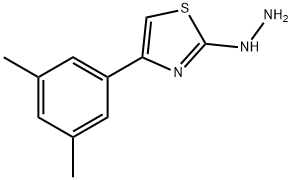 4-(3,5-二甲基苯基)-2-肼基噻唑 结构式