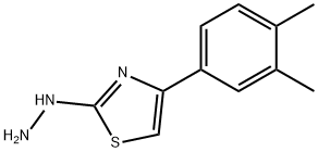 4-(3,4-DIMETHYLPHENYL)-2(3H)-THIAZOLONE HYDRAZONE 结构式