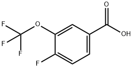 4-氟-3-三氟甲氧基苯甲酸 结构式