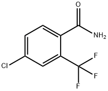 4-氯-2-(三氟甲基)苯甲酰胺 结构式