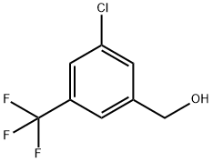 3-氯-5-(三氟甲基)苄醇 结构式