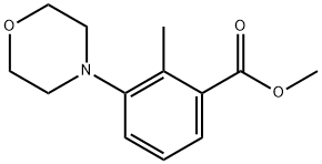 2-甲基-3-(4-吗啉基)苯甲酸甲酯 结构式