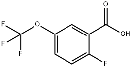 2-氟-5-三氟甲氧基苯甲酸 结构式