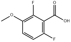 2,6-二氟-3-甲氧苯甲酸 结构式