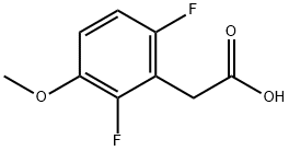 2,6-二氟-3-甲氧苯醋酸 结构式