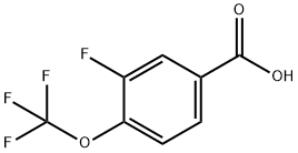 3-氟-4-(三氟甲氧基)苯甲酸 结构式