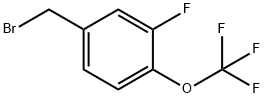 3-氟-4-(三氟甲氧基)苄基溴 结构式