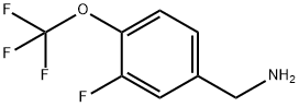 3-氟-4-三氟甲氧基苄胺 结构式