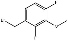 2,4-二氟-3-甲氧苄溴 结构式