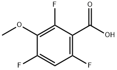 3-甲氧基-2,4,6-三氟苯甲酸 结构式