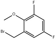 3,5-二氟-2-甲氧基溴化苄 结构式