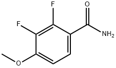 2,3-二氟-4-甲氧基苯甲酰胺 结构式