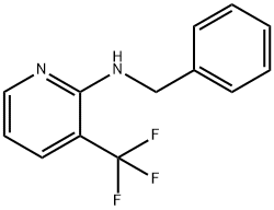 2-(苄氨基)-3-三氟甲基吡啶 结构式