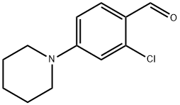 2-氯-4-(哌啶-1-基)苯甲醛 结构式