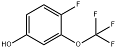 4-氟-3-三氟甲氧苯酚 结构式