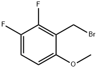 2,3-二氟-6-甲氧基苄基溴 结构式