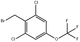 2,6-二氯-4-(三氟甲氧基)苄基溴 结构式