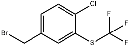 4-氯-3-三氟甲硫基溴苄 结构式