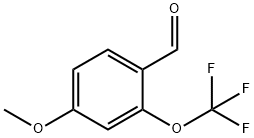 4-甲氧基-2-三氟甲氧基苯甲醛 结构式