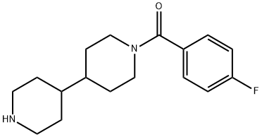 (4-氟苯基)-[4-(4-哌啶基)-1-哌啶基]甲酮 结构式